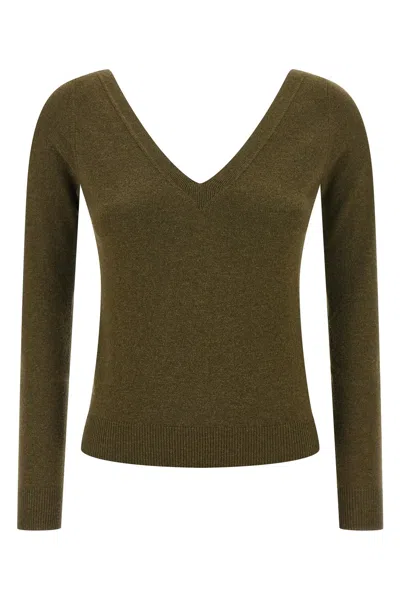 Saint Laurent Cashmere Sweater In Green