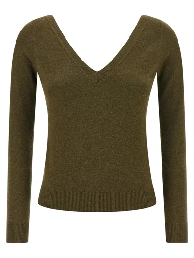 Saint Laurent V-neck Sweater Made From Cashmere In Multi