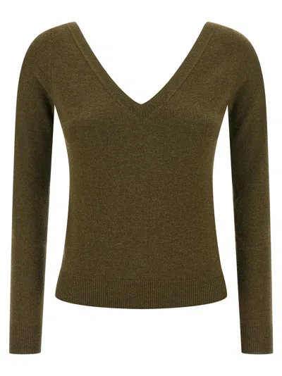 Saint Laurent Cashmere Sweater In Green