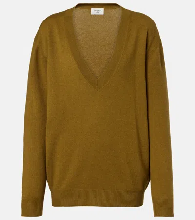 Saint Laurent Cashmere Sweater In Brown