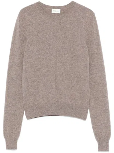 Saint Laurent Cashmere Sweater In Grey