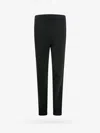 Saint Laurent Cashmere Slim Elastic-waistband Pants In Black