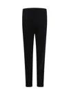 Saint Laurent Cashmere Slim Elastic-waistband Pants In Black