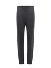 Saint Laurent Signature Cashmere Leggings In Gray