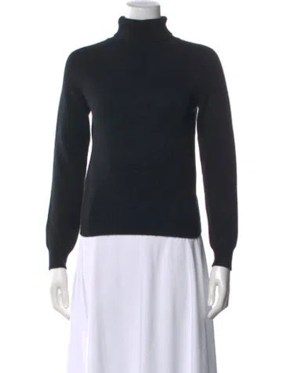 Pre-owned Saint Laurent Cashmere Turtleneck Sweater In Black