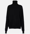 Saint Laurent Cashmere Turtleneck Sweater In Black
