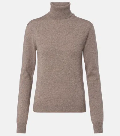 Saint Laurent Cashmere Turtleneck Sweater In Multi