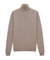 Saint Laurent Turtleneck Sweater In Cashmere In Nude