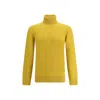 Saint Laurent Cashmere Turtleneck Sweater In Yellow