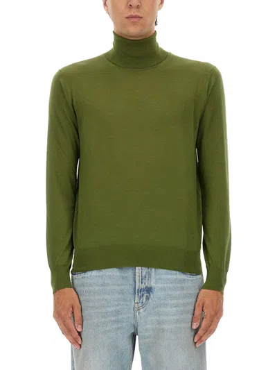 SAINT LAURENT CASHMERE, WOOL AND SILK TURTLENECK