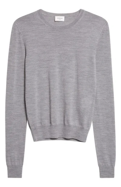 Saint Laurent Cashmere Wool Sweater In Gray