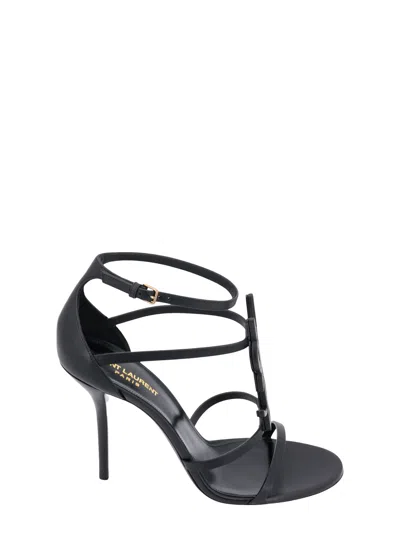 Saint Laurent Cassanda 100 Sandal In Black
