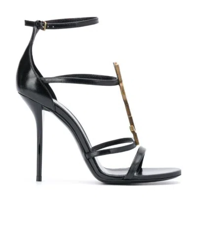 SAINT LAURENT SAINT LAURENT CASSANDRA MONOGRAM SANDALS