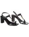 Saint Laurent 75mm Cassandra Leather Sandals