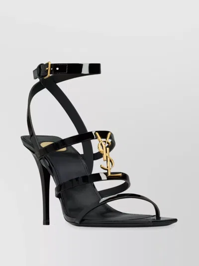 Saint Laurent Cassandra 90 Open Toe Sandals