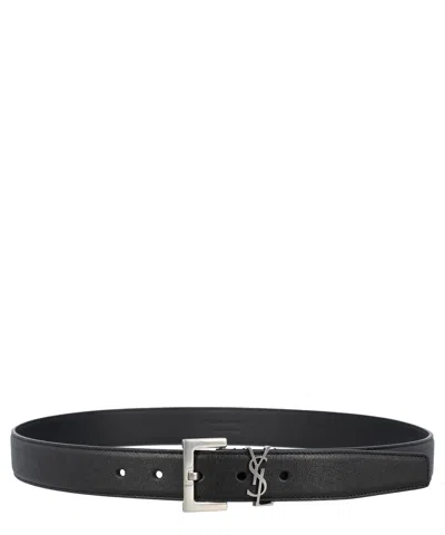 Saint Laurent Cassandra Belt In Black