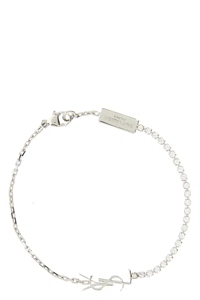 Saint Laurent Cassandra Bracelet In Brown