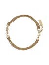 Saint Laurent Cassandre Metal Tassel Bracelet In Gold