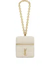 Saint Laurent Cassandra Mini-tasche Mit Kette In Brown