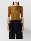 Saint Laurent Cropped Top With Cassandre