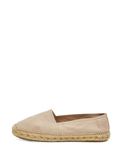 Pre-owned Saint Laurent Cassandra Espadrilles In Neutral