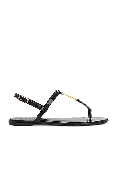 SAINT LAURENT CASSANDRA FLAT SANDAL