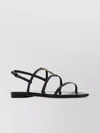 Saint Laurent Cassandra Calfskin Ysl Slingback Sandals