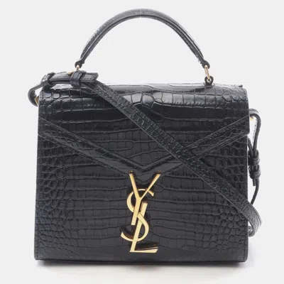 Pre-owned Saint Laurent Cassandra Handbag Leather Black
