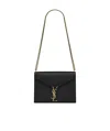 Saint Laurent Cassandra Monogram Shoulder Bag In Black