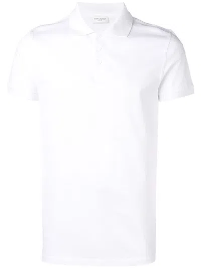 Saint Laurent 棉polo衫 In White
