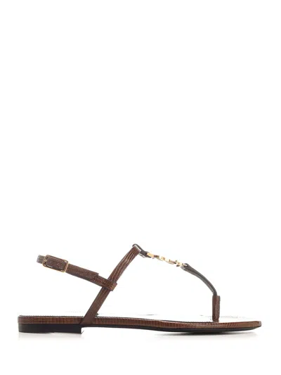 Saint Laurent Cassandra Sandals Black