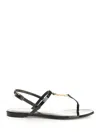 Saint Laurent Cassandra Sandals In Black