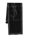 Saint Laurent Cassandra Scarf In Black