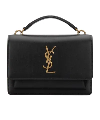 Saint Laurent Cassandra Shoulder Bag In Black