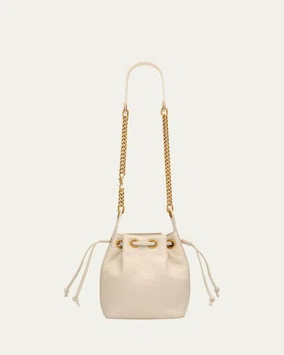 Saint Laurent Cassandra Small Ysl Bucket Bag In Quilted Leather