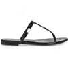 Saint Laurent Cassandra Logo-embellished Patent-leather Sandals