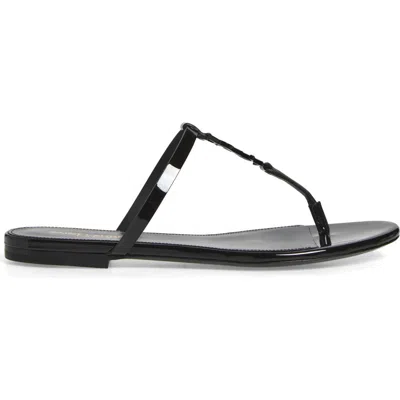 SAINT LAURENT SAINT LAURENT CASSANDRA YSL LOGO T-STRAP SANDAL
