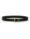 Saint Laurent "cassandras" Belt In Black