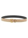 Saint Laurent "cassandras" Belt In Neutral