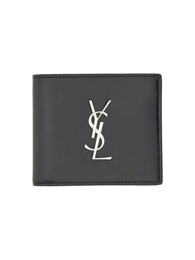 Saint Laurent "cassandras East/west" Portfolio In Black