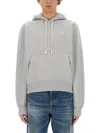 Saint Laurent Cassandre-embroidered Cotton Hoodie