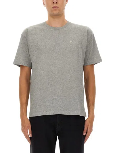 SAINT LAURENT SAINT LAURENT "CASSANDRAS" TSHIRT WITH LOGO