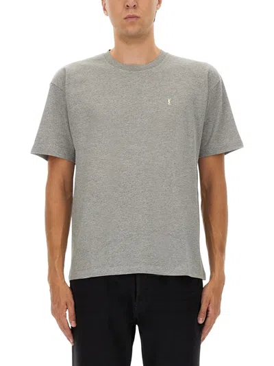 SAINT LAURENT SAINT LAURENT "CASSANDRAS" TSHIRT WITH LOGO