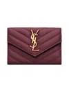 Saint Laurent "cassandras" Wallet In Gold