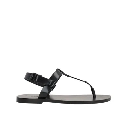 SAINT LAURENT CASSANDRE 05 FLAT SANDALS