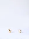 Saint Laurent Cassandre Asymmetrical Earrings In Gold