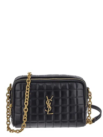 Saint Laurent Cassandre Bag In Black
