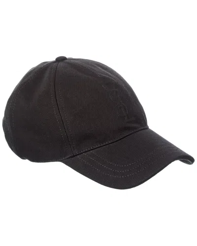 Saint Laurent Cassandre Baseball Cap In Black