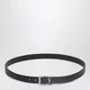 Saint Laurent Cassandre Belt In Black In Black