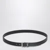 Saint Laurent Cassandre Belt In Black In Black